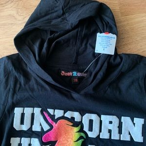 Kid unicorn hoodie t shirt